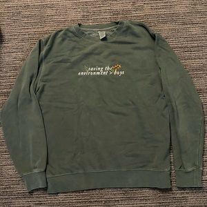 Green Saving the Environment > Boys Crewneck